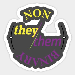 Non binary Sticker